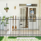 Decorative Metal Garden Fence with Gate 42" x 11.5', Dog Fence Outdoor - Image 6