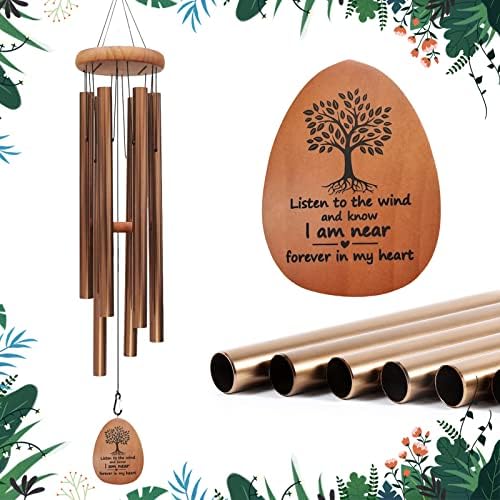 Suntimber Large Wind Chimes for Outside Deep Tone (Bronze, 42") - Image 2