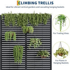 Garvee 71"x47"x16" Metal Planter Box with Trellis for Climbing Plants Vines - Image 3