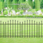 26” x 12’ No-Dig Metal Garden Fence with Stakes, Panels Fencing for Dogs - Image 4