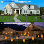 Solar Lights Outdoor,10 Pack Flame Flickering Lights,Weatherproof Torch Lights,Landscape Lighting,Perfect for Garden,Patio, Pathway Decor - Image 3