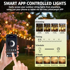 200FT G40 LED Smart Outdoor String Lights with APP Control for Patio - Image 2