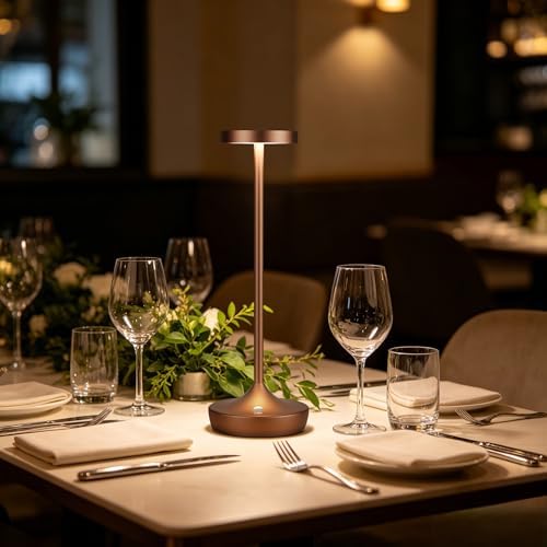 2 Pack Rechargeable Cordless Table Lamps 6000mAh LED Battery Table Light - Image 2