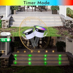 FVTLED LED Deck Lights Kit, 6pcs Φ1.22 WiFi Smart Phone Control Low Voltage Recessed RGBW Deck Lighting Waterproof Outdoor Yard Path Stair Decor, Black - Image 4