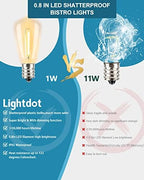 Lightdot 300FT Outdoor String Lights, LED Bistro String Lights with Shatterproof ST38 Vintage Bulbs, 2200K Dimmable, Waterproof Hanging Lights for Porch, Deck, Garden, Backyard, Balcony - ETL Listed - Image 2