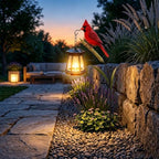 Cardinal Solar Light—A Beautiful Garden Light that Feels Full of Life, Metal Stake Yard Garden Decor Art Figurine Waterproof LED Lights Gifts for Mom Grandma Women for Patio Lawn Porch (2pc) - Image 7