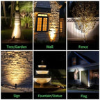 Black Outdoor LED Landscape Lights, 12V Low Voltage, Waterproof Aluminum Spotlights for Home Patio Backyard with 5W MR16 Bulb 2700K 12 Pack - Image 5