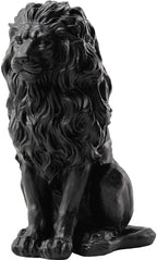 20.5" Lion Garden Statue, Resin Outdoor Guardian Sculpture Animal Decor - Image 7