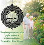 Personalized Cat Couple Wind Spinner, Custom Names & Date Metal Hanging with Cats, Outdoor Garden Yard Window Home Decor, Gifts for Couples, Anniversary, Birthday, Valentines, Lover - Image 7