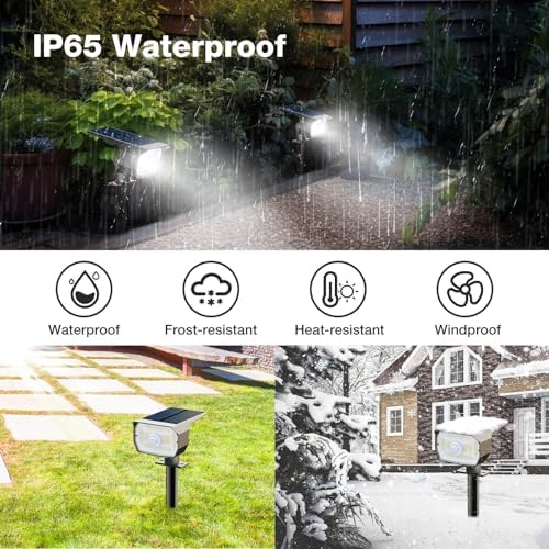 nipify Solar Lights Outdoor Waterproof, Motion Sensor Spot Landscape Light - Image 4