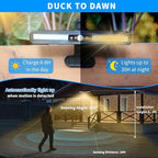 Clip On Solar Lights Outdoor with PIR Motion Sensor (Black ,6 Pack ,3000K) - Image 3
