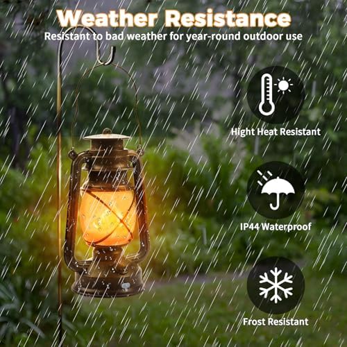4 Pack Bronze Vintage 4 Modes Rechargeable Lanterns with Remote Control - Image 7