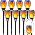 Flickering Flame Solar Torch Lights Outdoor, 3in1 Solar Lantern by FITSAN