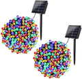 Joomer Solar Christmas Lights Outdoor, 2PACK Total 144FT 400LED, Blue by Joomer