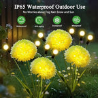 Solar Lights Outdoor Waterproof, 6 Pack Solar Firefly Swaying Lights with Flowers, Flower Light Garden Decor for Outside Yard Patio Thanksgiving Christmas for Women Grandma - Image 3