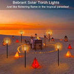 Aityvert Flickering Flame Solar Torch Lights Outdoor, 43" Tall, 2 Pack - Image 4