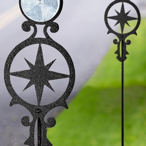 Touch of Class Pathways Driveway Marker, Compass Star, Black, Set of 2 - Image 4