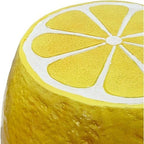 14" Lemon Resin Stool & Side Table, Fruit-Shaped Decorative Plant Stand for Patio, Balcony, Garden, Kitchen & Indoor Outdoor Home Decor - Image 5