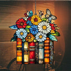 Floral Stack of Books Acrylic Suncatcher - Image 7