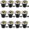 JESLED 12 Pack Outdoor Landscape Lights, Low Voltage In Ground Well Lights by JESLED