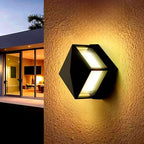 Pillar Lights,Square 6 X 6 in Outdoor Post Light,Outdoor Column lamp, Deck/Fence/Post Cap Lights,lamp Post,High Voltage Wired Waterproof Aluminum Post Light,IP65 (Square, 6.3X6..3IN) - Image 2