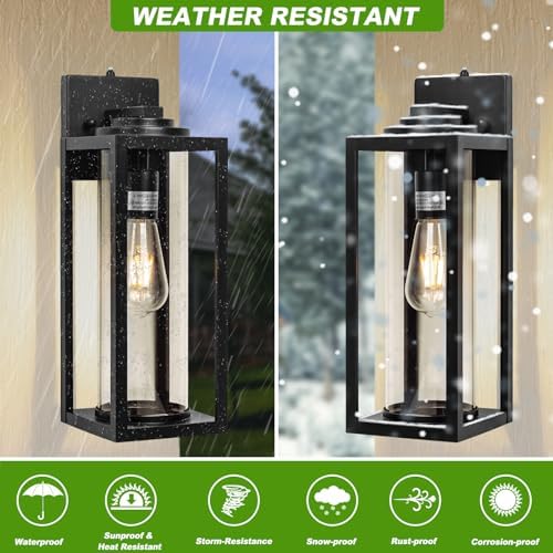FILIYANO Large Dusk to Dawn Outdoor Wall Lights, 16 Inch, Modern, 2 Pack - Image 5