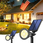 JEJOT 2 Pack Solar Spot Lights Outdoor Waterproof with Focus Beam by JEJOT
