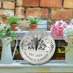Personalized Butterfly sundials for the garden, Welcome to our Secret Garden Signs,Grow with love Flowers Garden Yard signs,Gardening Gifts for women,Gift Gardener Gift for Mom/Nana Mother's Day Gift - Image 2