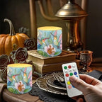 Hummingbird LED Flameless Candles with Realistic Dancing Flame Waterproof Outdoor Battery Operated with Timer & Remote (4 Pack) - Elegant Decor for Weddings, Dinner Party - Image 2