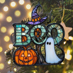 Funny Boo Pumpkin Acrylic Suncatcher - Image 6