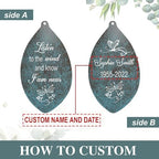 ASTARIN Personalized Name 35" Memorial Wind Chimes for Outside, Metal Sympathy Gifts for Loss of Mother Father Loved One, Bereavement Wind Chime in Memory Gift, Decor Garden Patio,Produced in Texas - Image 2