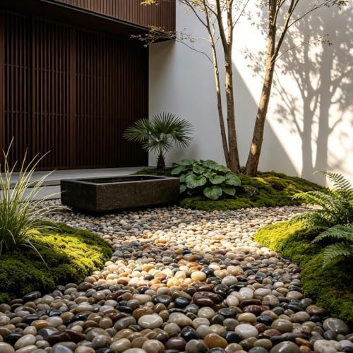 10lbs 1-2 Inch River Rocks, Decorative Mixed Pebbles for Garden Landscaping, Indoor Plants, Fish Tanks, Vases, and Succulents – Ideal for Home Decoration and Outdoor Gardens (Weight : 10 LB, Mixed) - Image 7