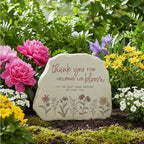 Personalization Universe Love Blooms Here Personalized Garden Stone, Custom for Grandma, Engraved Grandmas Garden Decor, Decorative Yard Stepping Stone - Image 7