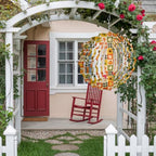 12 Inch Thanksgiving Wind Spinner for Yard and Garden, Fall Pumpkin Sunflower Maple Leaves Plaid Hanging Ornaments Outdoor 3D Kinetic Wind Sculpture Spinners Indoor Outdoor Patio Décor Ornaments Gift - Image 4