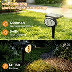 IP67 Solar Lights Outdoor Waterproof, 2CCT & RGB Landscape Lights, 4 Pack - Image 3