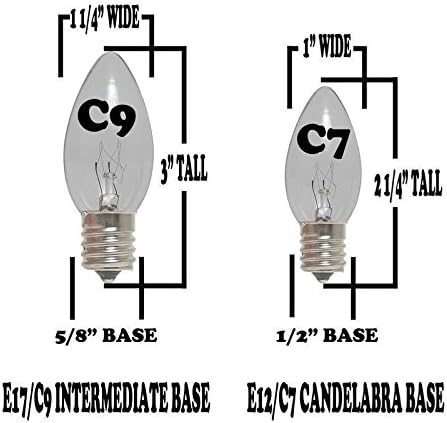 Novelty Lights 330 Feet Heavy Duty White Wire Light String, E17 Sockets - Image 7