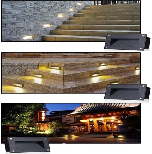 Landscape Lamp - LED Recessed Stair Spotlight, LED Beam Light, IP67 Embedded Waterproof LED Footlight, Buried Corner Wall Lamp for Outdoor Hallway, Garden, Balcony(Green) - Image 7
