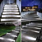 echosari 12 Pack Solar Step Lights 100 Lumen Ultra Bright Cool White - Image 3