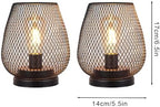 JHY DESIGN Set of 4 Metal Cage LED Lantern Battery Powered Cordless Accent Light with LED Great for Weddings Parties Patio Events for Indoors Outdoors - Image 3