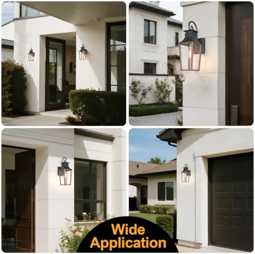 ALVIME Bronze Outdoor Wall Sconces - Image 6