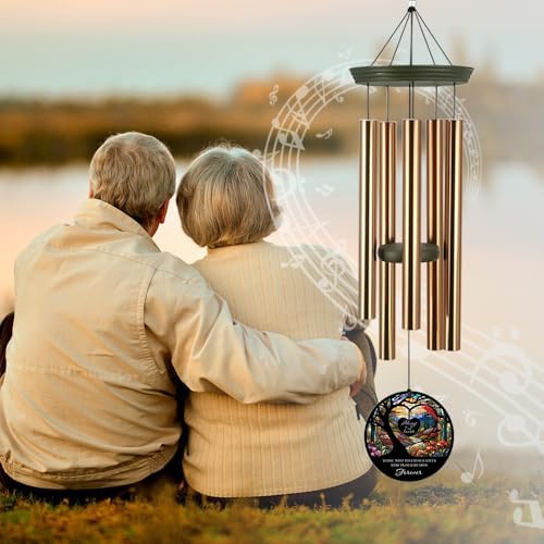 Personalized Memorial Gifts Wind Chimes Forever in Heart - Image 5
