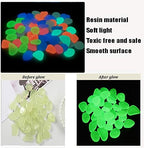Glowing Stone Green Pebbles in The Dark, Luminous Rocks for Indoor and Outdoor Decoration, Garden Lawn Yard, Aquarium Walkway, Fish Tank Decoration (Size : 300PCS) - Image 5