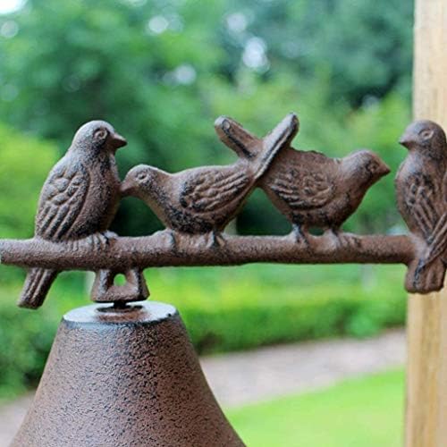 Dinner Bell,Cast Iron, Wall, Featured On an Antique Vintage ic Farmhouse Bracket Classic Cabin Metal Mount - Image 3