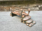 Fairy Garden Bridge, Acrylic, Stone and Log Design, 7.5" Wide - Image 2