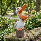 Elenon 14 Inch High Pelican Garden Statue Outdoor Decor - Image 2