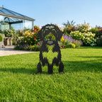 Dog Metal Garden Stake - Weatherproof Dog Silhouette Yard Art, Decorative Outdoor Sign for Lawn & Patio, Heartfelt Gift for Soft Bernedoodle Lovers(Stand,14") - Image 2