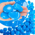 Landical 300 Pcs 1.8" Glow in the Dark Rocks for Outdoor, Dark Blue by Landical
