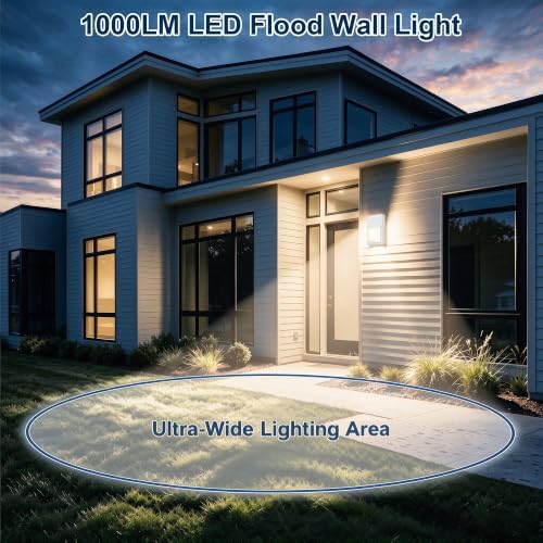 LIT-PaTH Outdoor Wall Light Fixture, Aluminum, LED 3000K, White, 1 Pack - Image 5