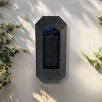 XBrand 23.3" H Black Wall Fountain with LED Light - Image 2
