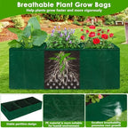 ROADPLUM Cucumber Trellis for Climbing Plants with Grow Bag, 61" Tall Metal U-Frame Garden Trellis for Raised Bed with Garden Netting and Plant Clip Plant Ties for Vegetables, Squash, Pea, Grape - Image 4